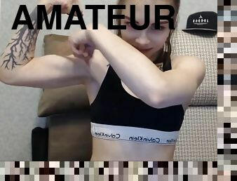 teenager flexing biceps - Solo