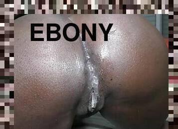 Morning anal sex with my ebony slut anus and a massive creampie