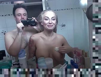 Big Fake Tits - Rough Sex for a Russian Pornstar