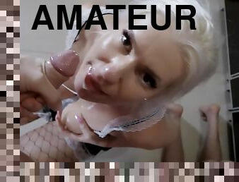 amatør, babes, blowjob, compilation, creampie, par, blond