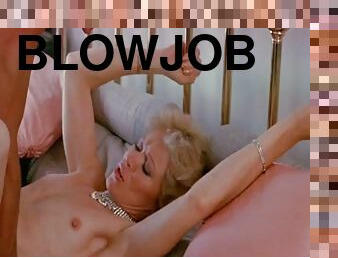 Sexy blonde blowjob slut rides cock hardcore