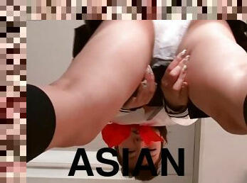 asiático, culo, tetas-grandes, coño-pussy, babes, adolescente, bragas, fetichista, adolescente-asiático