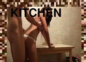 pesta, gambarvideo-porno-secara-eksplisit-dan-intens, dapur