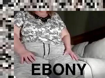 anál, ebony, čierne, bbw, sedenie-na-tvári