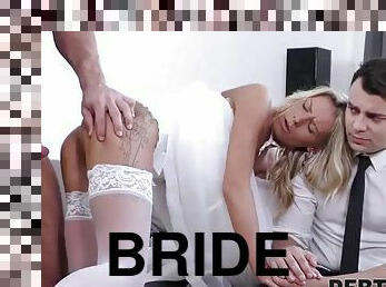 Lovelace has sex with the bride with her husbands permission