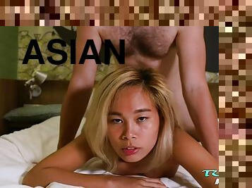 Blonde asian gets fucked