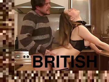 British wife Samantha Bentley fucks the delivery guy
