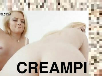 teismeline, creampie, esimene-kord