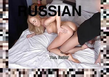 hundestilling, russisk, teenager, bdsm, blond, dominans, realitet