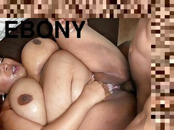 Obese ebony BBW takes big black dick in homemade porn - fat ass