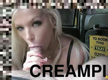 Fake Taxi - Hot Estate Agent Gets Creampied 1 - Barbie Sins