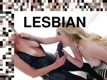 isot-tissit, remmidildo, anaali, lesbo-lesbian, tyttöystävä, lateksi