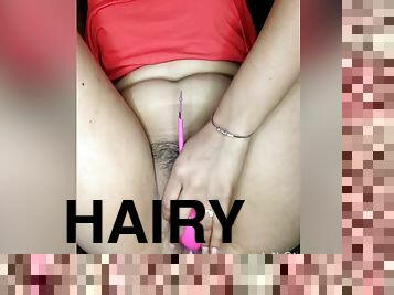 Hairy Pussy Fingering And Anal Asshole Fucking Vibrator