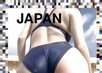 bunaciuni, japoneza, piscina, bikini, atata