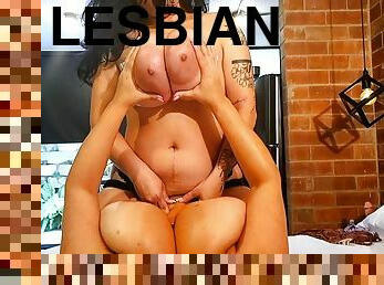 BBW moms with monster boovs Kim Velez And Sofia Damon - fetish lesbian boob play