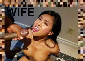 Whore Wife Ordered BIG KNOB Delivery As A Surprise For A 3some sex