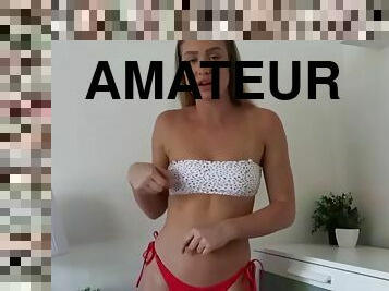 amateur, adolescente, bikini