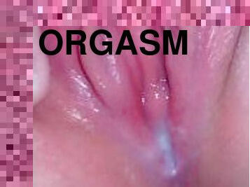 klit, onani, orgasme, fisse-pussy, sprøjte, fingering, liderlig, knepning-fucking, perfekt, våd