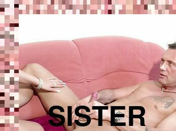 Sister is not from step-brother to fuck housed