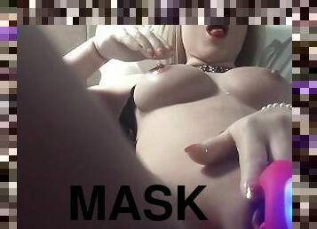 slave, dukke, maske, gummi