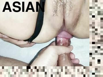 asiatisk, orgasme, pussy, anal, milf, creampie, første-gang, cum, stram, filipinsk