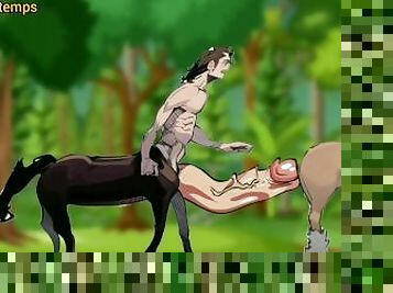 Centaur with Monster Cock Hentai Cartoon Porn Animation