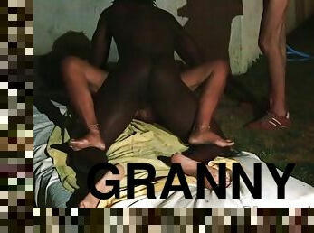 levrette, femme, anal, ébène, granny, black, française