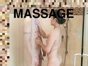 Soapy massage with a sleazy Asian girl