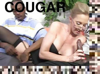 Hot cougar jenna covelli takes two bbc