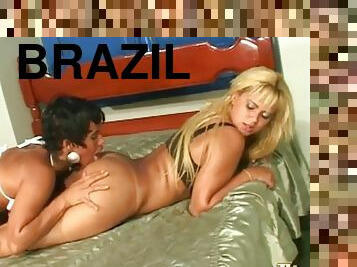 Blonde big tits Brazilian