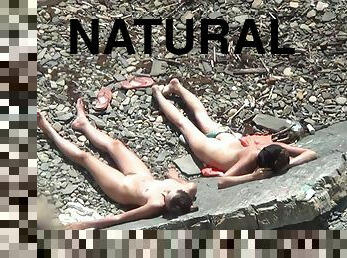 nudist, utendørs, babes, kamera, strand, voyeur, kjæreste-girlfriend, naturlig, skjult