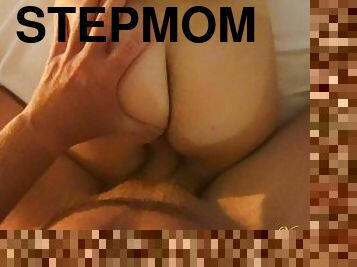 Stepmom Wakes up to Stepson's Hard Cock While She Confused Him with his Father!