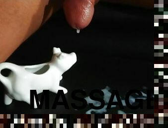 onani, amatør, cumshot, stor-pikk, handjob, massasje, par, cum, bukkake, fetisj