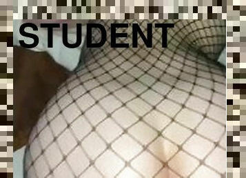 Fucking A Random Student in Fishnet