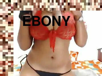 babes, ébona, preto, webcam, rabo