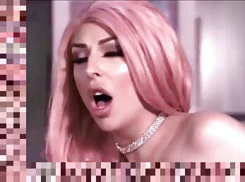 Chanel santini (pink wig) slut fucked