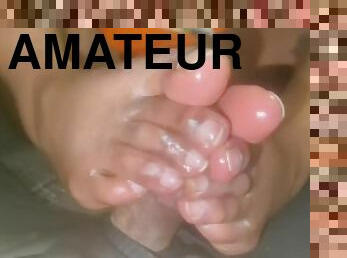 masturbacja, amatorskie, wystrysk-spermy, murzyńskie, międzyrasowe, masaż, stopy, pov, sperma, fetysz