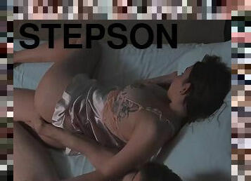 Is it a dream? Stepson fucks his stepmother in the shared hotel room