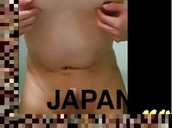 浴, マスターベーション, 乳首, 日本人, 汚い, 夕立ち