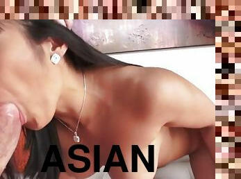 Asian bitch mia li swallowing john strong's throbbing cock