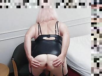 transvestit, amatør, moden, transvestit-tranny, cam, lurer, tøs, strømper, undertøj, webcam