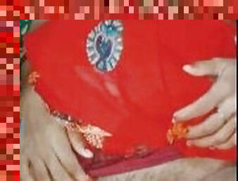 Laal Saree me bhabhi ki Gulabi chut Aur tight gaand ki mast chudai. Best xxx Indian video.