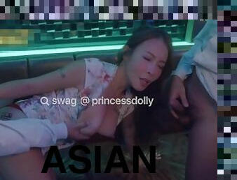 Three some with Asain big tits @princessdolly in club. SWAG.live DMX-0063