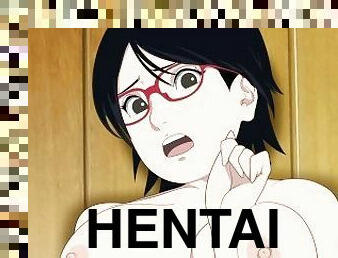 BORUTO FUCKS SARADA IN MISSIONARY (HENTAI)