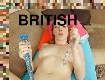 Hot british redhead samantha bentley shows off her ass