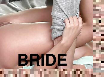 Classy bride feeds on your love rod