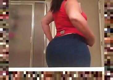 Latina big ass MILF in jeans 2 farting