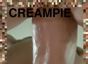 orgasme, amatør, creampie