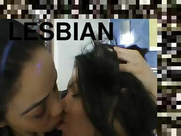Lesbians sexy deep kissing