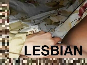 My girlfriend woke me up with her fingers in my pussy - Lesbian_illusion